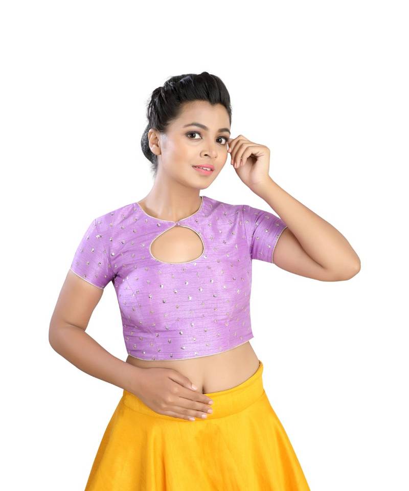 Levender Silk readymade blouse