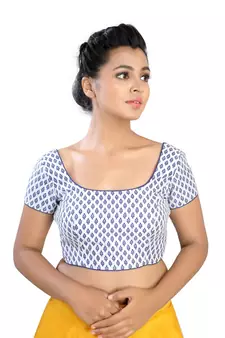 White Silk readymade blouse