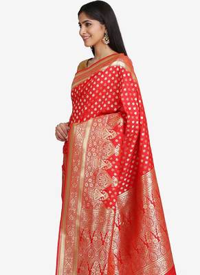 Red Pure Silk SAREE 2