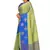 Light green woven art silk saree with blouse