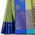 Light green woven art silk saree with blouse