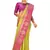 Yellow woven art silk saree with blouse
