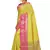 Yellow woven art silk saree with blouse