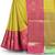 Yellow woven art silk saree with blouse