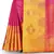 Pink woven art silk saree with blouse