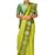 Light green woven art silk saree with blouse