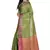 Green woven matka silk saree with blouse