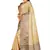Light beige woven art silk saree with blouse