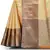 Light beige woven art silk saree with blouse