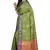 Green woven matka silk saree with blouse