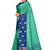 Green woven art silk saree with blouse