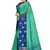 Green woven art silk saree with blouse