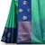 Green woven art silk saree with blouse