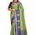 Turquoise woven art silk saree with blouse