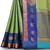 Turquoise woven art silk saree with blouse