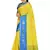 Yellow woven art silk saree with blouse