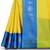 Yellow woven art silk saree with blouse