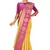 Mustard woven art silk saree with blouse