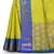 Light green woven art silk saree with blouse