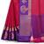 Pink woven art silk saree with blouse