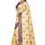 Light beige woven art silk saree with blouse