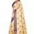 Light beige woven art silk saree with blouse
