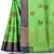 Green woven art silk saree with blouse