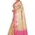 Beige woven art silk saree with blouse