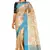 Beige woven art silk saree with blouse