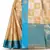 Beige woven art silk saree with blouse