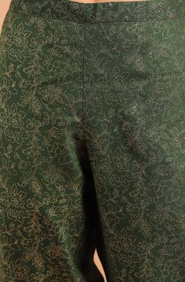 Janasya Green printed rayon salwar 4
