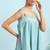 Janasya Green woven blended cotton cotton tops