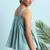 Janasya Green woven blended cotton cotton tops