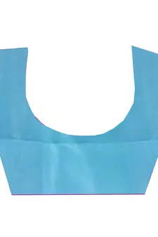 Blue  embroidered crepe saree with blouse