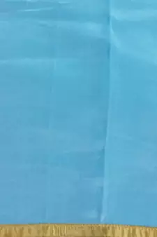 Blue  embroidered crepe saree with blouse