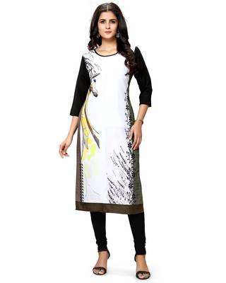 Multicolor printed crepe ethnic-kurtis 4