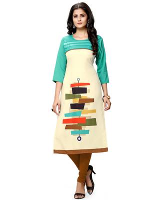Multicolor printed crepe ethnic-kurtis 4