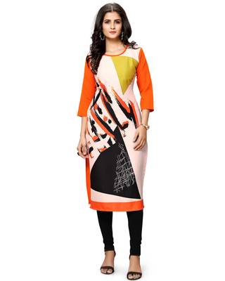 Multicolor printed crepe ethnic-kurtis 2