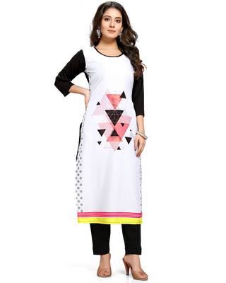 Multicolor printed crepe ethnic-kurtis 2