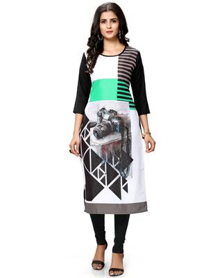 Multicolor printed crepe ethnic-kurtis 2