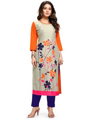 Multicolor printed crepe ethnic-kurtis 4