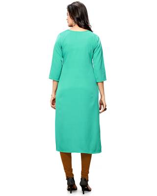 Multicolor printed crepe ethnic-kurtis 3