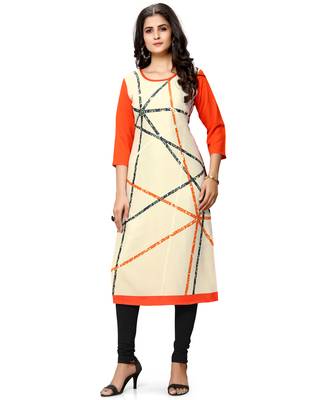 Multicolor printed crepe ethnic-kurtis 4