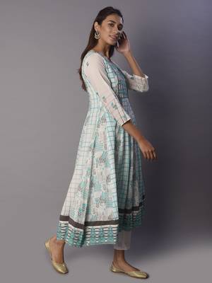 White woven cotton ethnic-kurtis 4