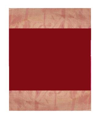 Maroon hand woven chanderi saree with blouse 4