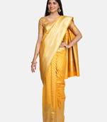 Yellow Pure Silk saree