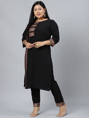 Black printed crepe kurtas-and-kurtis 1