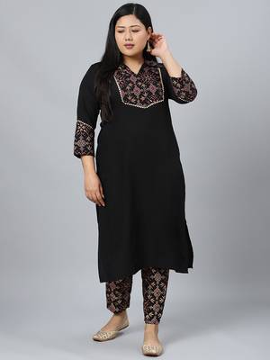 Black printed crepe kurtas-and-kurtis 1