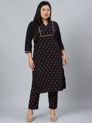 Black printed crepe kurtas-and-kurtis 1