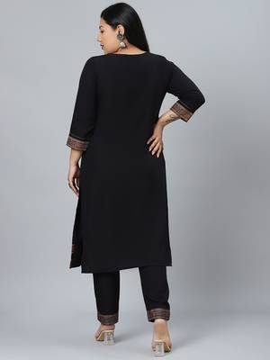 Black printed crepe kurtas-and-kurtis 3